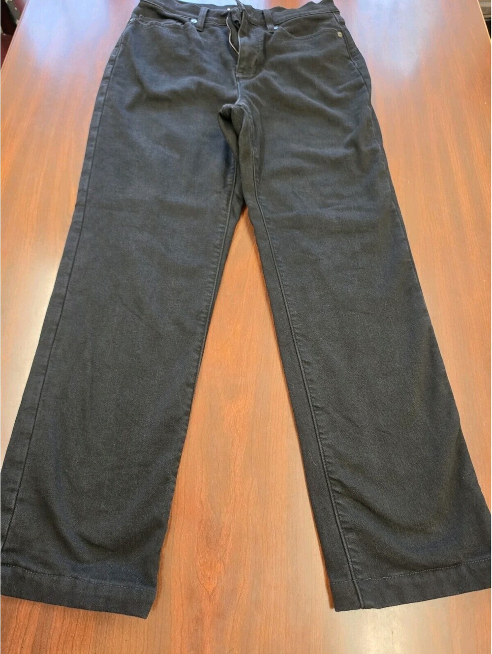 Land's End Womens 8 Straight Leg Pants Plaid Lined Quiet Luxury Dark Academia